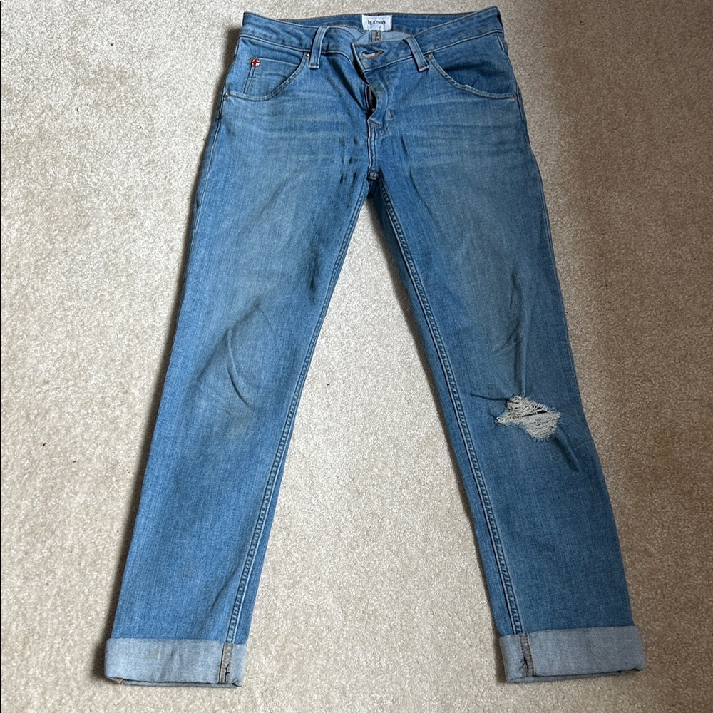 Blue Distressed Women Jeans